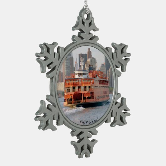 Typ V. Molinarball oder Schneeflockenschmuck Schneeflocken Zinn-Ornament (Links)