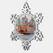 Typ V. Molinarball oder Schneeflockenschmuck Schneeflocken Zinn-Ornament (Rechts)