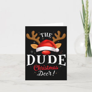 Typ Weihnachten Hirsch Pjs Xmas Familie Matching Karte