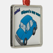 Typ! Wo ist mein Auto? Silbernes Ornament (Rechts)