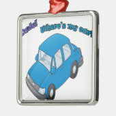 Typ! Wo ist mein Auto? Silbernes Ornament (Links)