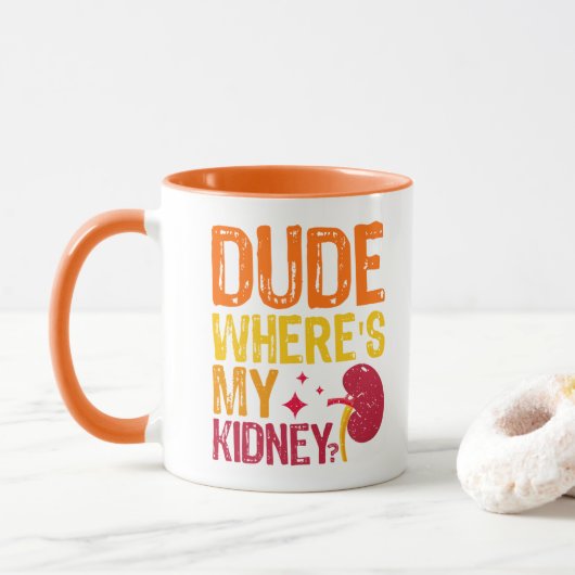 Typ Wo ist meine Nierentransplantation Cool Tasse (Mit Donut)