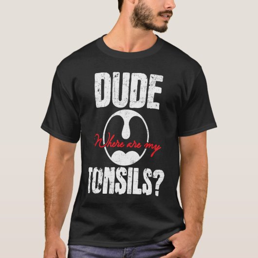 Typ Wo meine Tonsillectomie Operation R T-Shirt (Vorderseite)