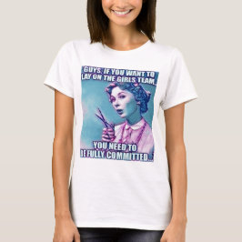 Typ wollte, in der T - Shirt-Frau des Mädchens zu  T-Shirt