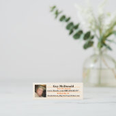 Typ - Zazzle.com/Big1011Guy*-Geschäfts-Karte Mini Visitenkarte (Stehend Vorderseite)