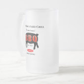 Typ Zuhause Backyard Grillbierhandgriff Mattglas Bierglas (Vorderseite Links)