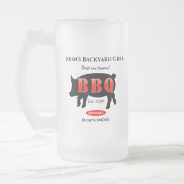 Typ Zuhause Backyard Grillbierhandgriff Mattglas Bierglas