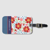 Typbezeichnung des benutzerdefinierten Blumenmuste Gepäckanhänger (Vorderseite (Horizontal))