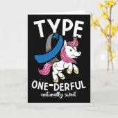 Type One Derful Naturally Sweet Diabetes Karte (Gelbe Blume)