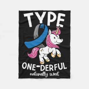Type One Derful Natürlich süße Diabetes Fleecedecke