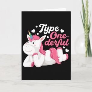 Type Onederful Einhorn Diabetes-Bewusstsein Diabet Karte