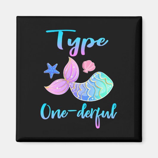 Type Onederful Typ-1-Diabetes-Bekleidung  Magnet (Vorne)