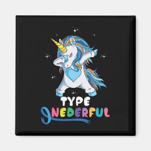 Type Onederful Unicorn Dub Typ-1-Diabetes-Bewussts Magnet