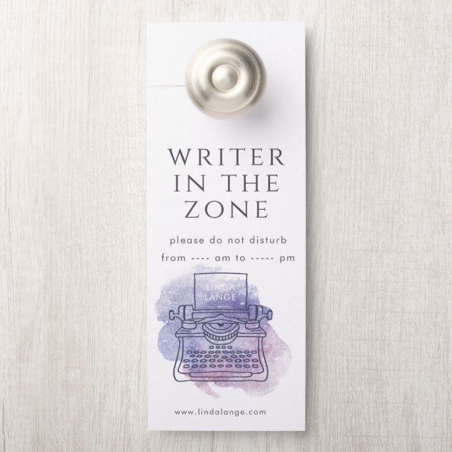 Type Writer Author Office Hotel Apartment Türanhänger (Auf Knauf)