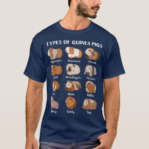 Typen der Guinea Schweine Bildung Niedlich C T-Shirt