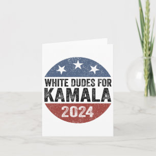 Typen für Kamala Harris 2024 Retro-Button-Wahl Karte