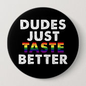 Typen probieren nur bessere Gay Pride Geschenke Id Button (Vorderseite)