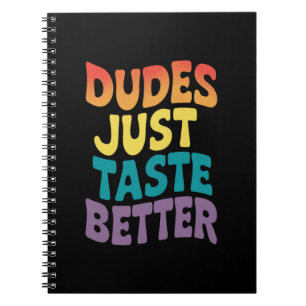 Typen schmecken einfach besser Gay Pride Vintage Notizblock