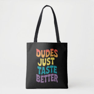 Typen schmecken einfach besser Gay Pride Vintage Tasche