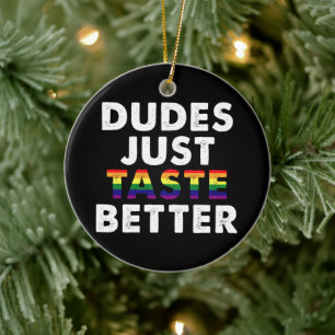 Typen schmecken einfach besser Geschenkidee zum sc Keramik Ornament