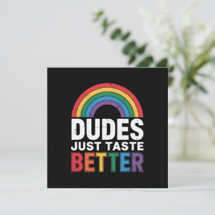 Typen schmecken einfach besser Lustiges Gay Pride  Einladung