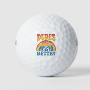 Typen schmecken einfach besser Regenbogen Schwul S Golfball