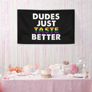 Typen schmecken einfach besser Schwules Stolz Gesc Banner
