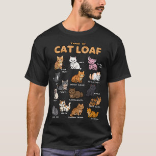 Typen von Katzen Loaf Shirt Niedlich Kitten Kawaii