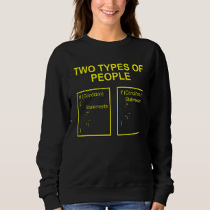 Typen von Personen, die Entwicklersoftware program Sweatshirt