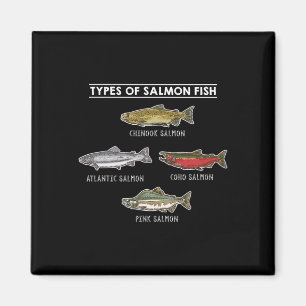 Typen von Salmon Fish For Salmon Fishing Magnet