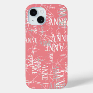Typenbezeichnung Muster Pink Case-Mate iPhone Hülle