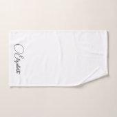 Typenbezeichnung Schwarz-weiße benutzerdefinierte  Handtuch (Handtuch)