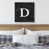 Typenmonogramm Leinwanddruck (Insitu (Schlafzimmer))