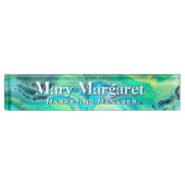 Typenschild "Deep Sea Acrylic Flow" Namensplakette (Vorderseite)