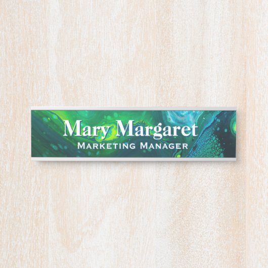 Typenschild "Deep Sea Acrylic Flow" Türschild (Vorderseite )