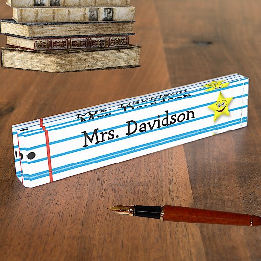 Typenschild des Whimsical Teachers Namensplakette