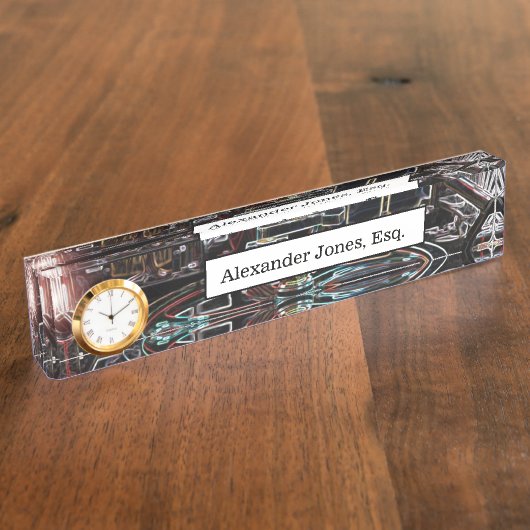 Typenschild für mechanische Bewegungen Namensplakette (Seite)