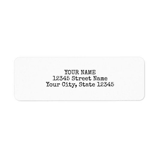 Typenschild mit einfachem minimalistischem Schrift (Vorne)