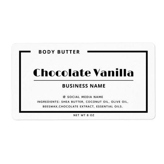 Typenschild mit schwarz-weißem minimalistischem Sc (Vorne)