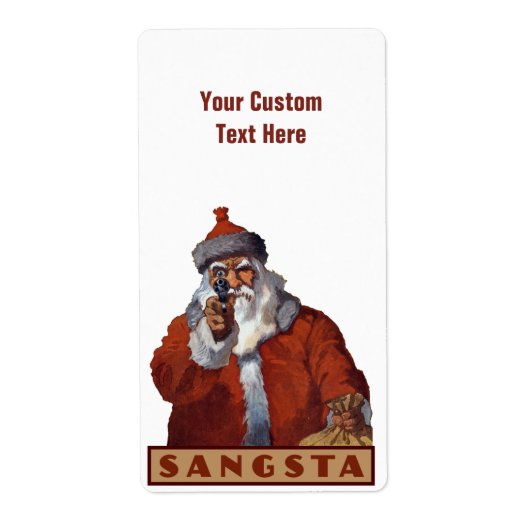 Typenschilder des Gangsta Santa (Vorne)