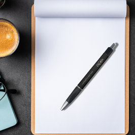 Typenschrift für schwarzes Gold Kugelschreiber