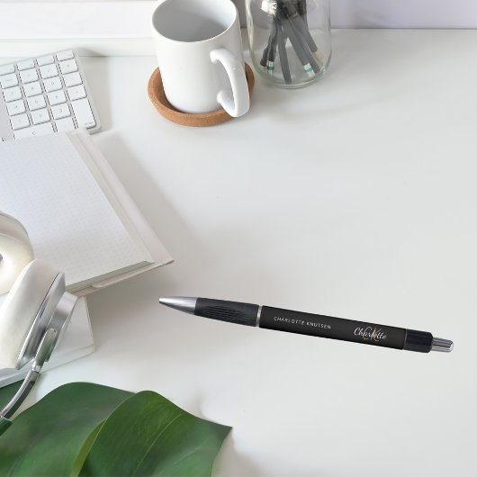 Typenschrift für schwarzes Gold Kugelschreiber