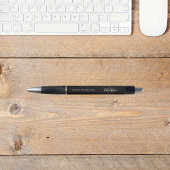 Typenschrift für schwarzes Gold Kugelschreiber