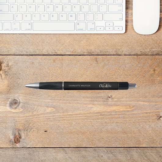 Typenschrift für schwarzes Gold Kugelschreiber