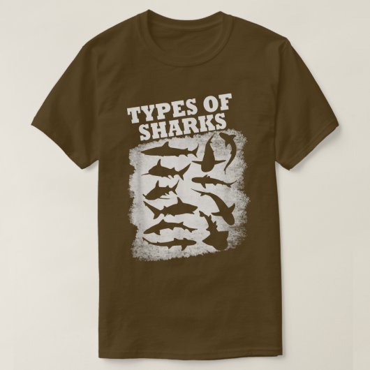 Types Of Sharks T-Shirt (Design vorne)