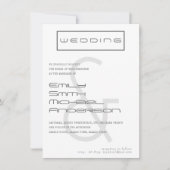 Typeset AMPERSAND fett FOTO Hochzeit Einladung (Vorderseite)