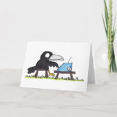 TYPEWRITER CROW Grußkarte von Nicole Janes Karte (Vorderseite)