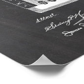 Typewriter Patent Poster (Ecke)