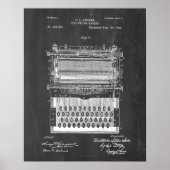 Typewriter Patent Poster (Vorne)