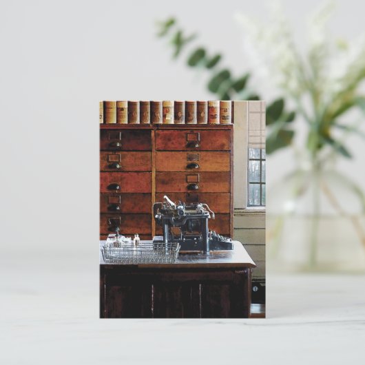 Typewriter Postkarte (Stehend Vorderseite)